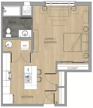 The Yard Apartments - Floorplan Selter